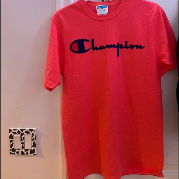 Champion Tops - pink champion t-shirt